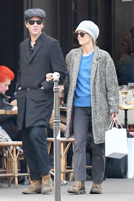 VANESSA PARADIS and Samuel Benchetrit Out in Paris 11/14/2018