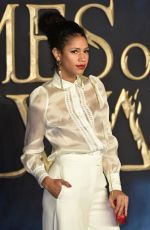 VICK HOPE at Fantastic Beasts: The Crimes of Grindelwald Premiere in London 11/13/2018