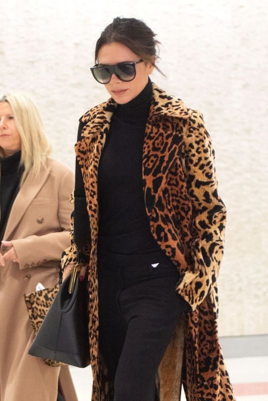 VICTORIA BECKHAM at JFK Airport in New York 11/26/2018