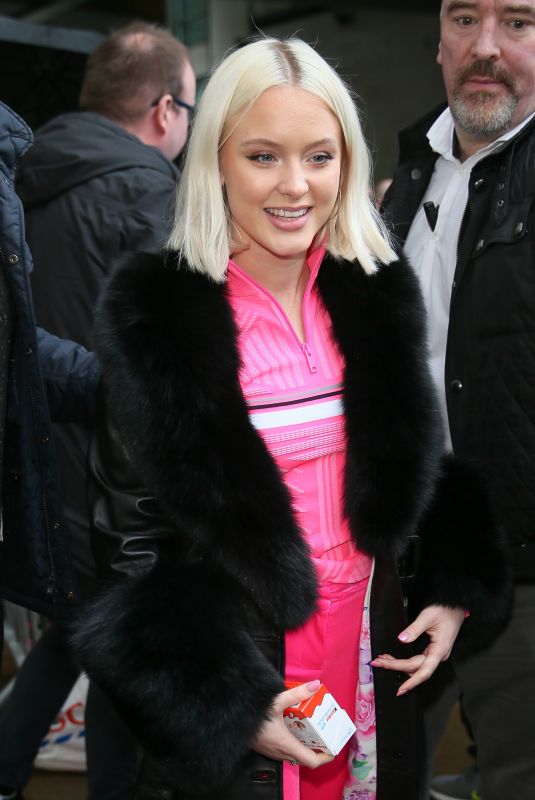 ZARA LARSSON Arrives at BBC Radio in London 11/12/2018