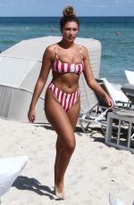 ZARA MCDERMOTT in Bikini at a Beach in Miami 11/06/2018