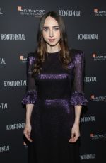 ZOE KAZAN at Hamilton Behind the Camera Awards in Los Angeles 11/04/2018