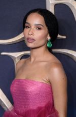 ZOE KRAVITZ at Fantastic Beasts: The Crimes of Grindelwald Premiere in London 11/13/2018