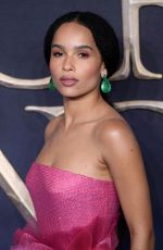 ZOE KRAVITZ at Fantastic Beasts: The Crimes of Grindelwald Premiere in London 11/13/2018