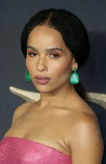 ZOE KRAVITZ at Fantastic Beasts: The Crimes of Grindelwald Premiere in London 11/13/2018
