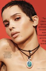 ZOE KRAVITZ in Io Donna Del Corriere Della Sera, November 2018