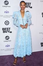 ZOE SALDANA at Eva Longoria Foundation Dinner Gala in Los Angeles 11/08/2018