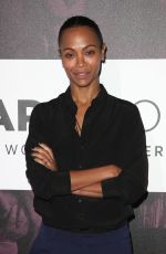 ZOE SALDANA at Thewrap