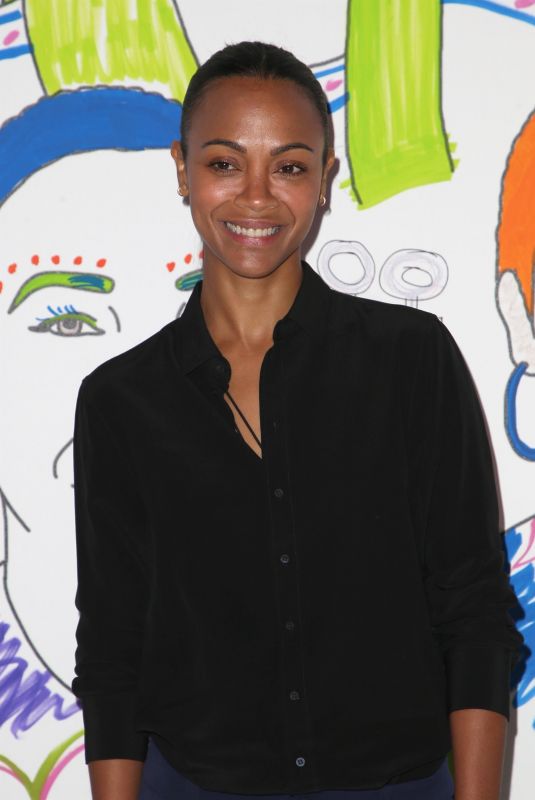 ZOE SALDANA at Thewrap
