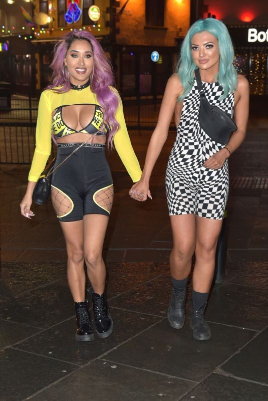 ABBIE HOLBORN and ZAHIDA ALLEN Night Out in Newcastle 12/26/2018