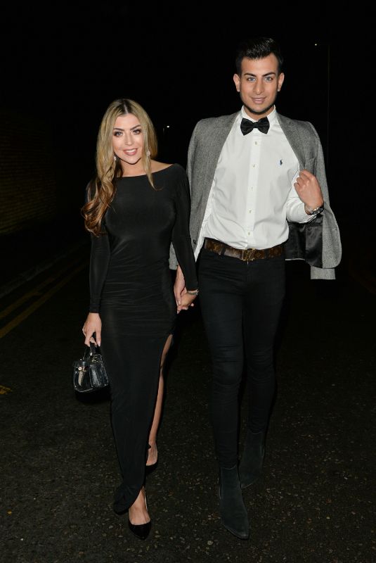ABIGAIL CLARKE and Juanid Ahmed Night Out in London 12/19/2018