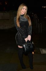 ABIGAIL CLARKE Arrives at Junaid Ahmed Brithday Party in London 12/18/2018