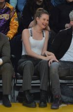 ADAM LEVINE and Behati Prinsloo at LA Lakers vs Pelicans Game in Los Angeles 12/21/2018