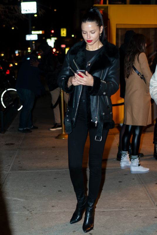 ADRIANA LIMA Leaves Cipriani in New York 12/15/2018