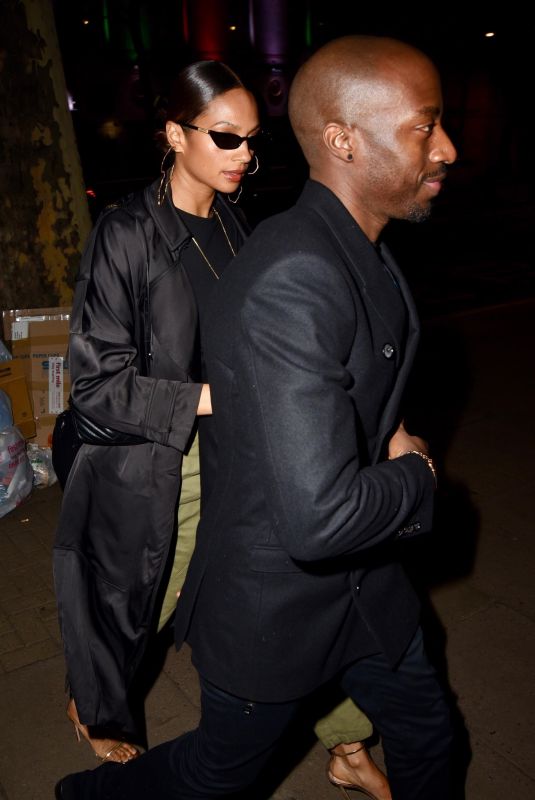 ALESHA DIXON Night Out in London 12/14/2018