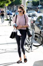 ALESSABNDRA AMBROSIO Heading to Yoga Class in Santa Monica 12/17/2018