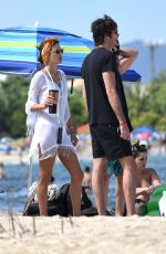 ALESSANDRA AMBROSIO and Nicolo Oddi Kissing on the Beach in Brazil 12/28/2018