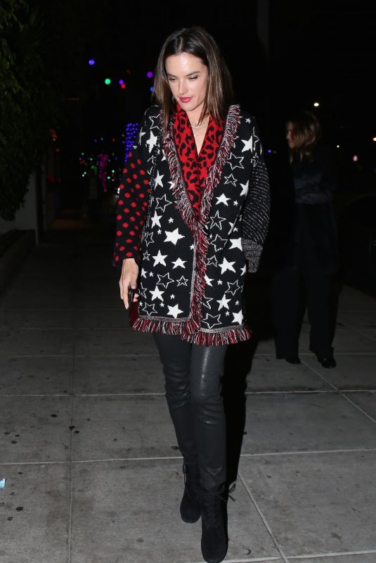 ALESSANDRA AMBROSIO at Matsuhisa in Beverly Hills 12/18/2018