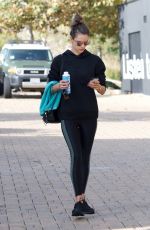 ALESSANDRA AMBROSIO Heading to a Gym in malibu 12/12/2018