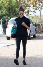 ALESSANDRA AMBROSIO Heading to a Gym in malibu 12/12/2018