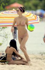 ALESSANDRA AMBROSIO in Bikini at a Beach in Florianopolis 12/24/2018