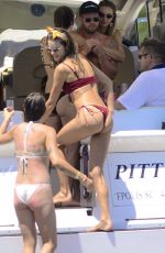 ALESSANDRA AMBROSIO in Bikini at a Yacht in Florianopolis 12/29/2018