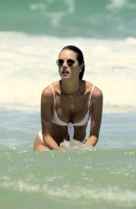 ALESSANDRA AMBROSIO in Bikini on the Beach in Rio De Janeiro 12/31/2018