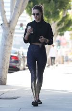 ALESSANDRA AMBROSIO Leaves a Gym in Brentwood 12/08/2018