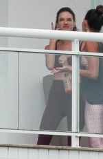 ALESSANDRA AMBROSIO on Balcony of Her Penthouse in Florianopolis 12/24/2018