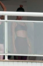 ALESSANDRA AMBROSIO on Balcony of Her Penthouse in Florianopolis 12/24/2018