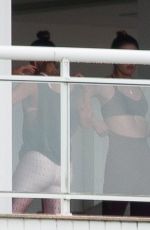 ALESSANDRA AMBROSIO on Balcony of Her Penthouse in Florianopolis 12/24/2018