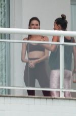 ALESSANDRA AMBROSIO on Balcony of Her Penthouse in Florianopolis 12/24/2018