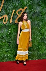 ALEXA CHUNG at British Fashion Awards in London 12/10/2018