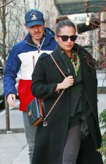 ALICIA VIKANDER and Michael Fassbender Out for Lunch in New York 12/18/2018