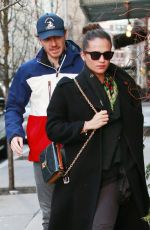 ALICIA VIKANDER and Michael Fassbender Out in New York 12/18/2018