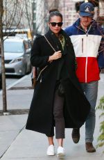 ALICIA VIKANDER and Michael Fassbender Out in New York 12/18/2018