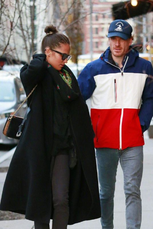 ALICIA VIKANDER and Michael Fassbender Out in New York 12/18/2018