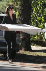 AMANDA SEYFRIED Has Art Frame Delivered to Her Home in Los Angeles 11/30/2018