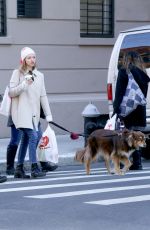 AMANDA SEYFRIED Out with Her Dog in New York 12/07/2018