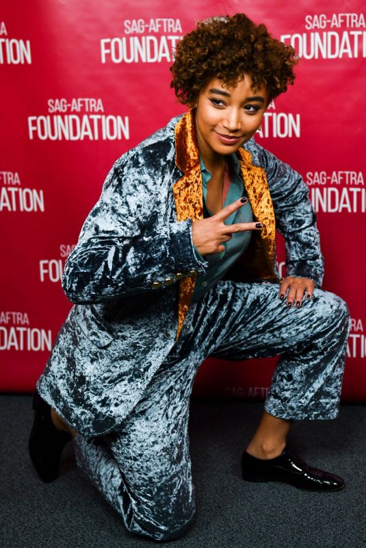 AMANDLA STENBERG at Sag-aftra Foundation The Hate U Give Screening in Los Angeles 12/05/2018