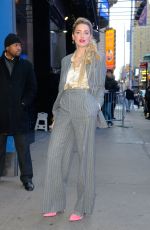 AMBER HEARD Arrives at Good Morning America in New York 12/05/2018