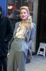 AMBER HEARD Arrives at Good Morning America in New York 12/05/2018
