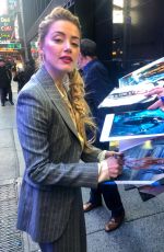 AMBER HEARD Arrives at Good Morning America in New York 12/05/2018