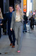 AMBER HEARD Arrives at Good Morning America in New York 12/05/2018