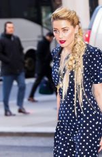 AMBER HEARD Arrives at Live with Kelly and Ryan in New York 12/05/2018
