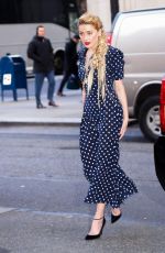 AMBER HEARD Arrives at Live with Kelly and Ryan in New York 12/05/2018