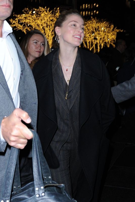 AMBER HEARD at NBC Studios in New York 12/06/2018