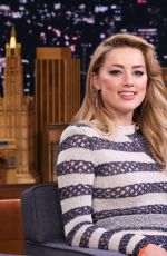 AMBER HEARD at Tonight Show Starring Jimmy Fallon 12/07/2018