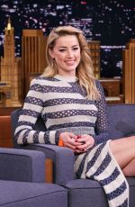 AMBER HEARD at Tonight Show Starring Jimmy Fallon 12/07/2018