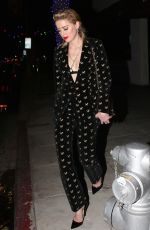 AMBER HEARD Night Out in Beverly Hills 12/18/2018